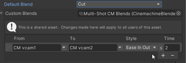 Setting up custom blends